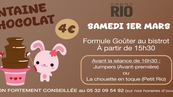 Après-midi fontaine à chocolat !