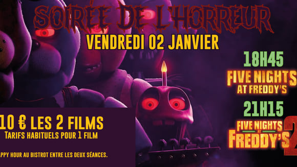 Soirée de l'horreur spéciale Five Nights At Freddy's