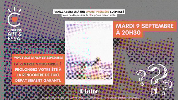 Séance Surprise - Coup de coeur Afcae Septembre