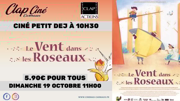 📣 "LE VENT DANS LES ROSEAUX" 🥐 CINÉ PETIT DÉJ DU CLAP ACTIONS📣
