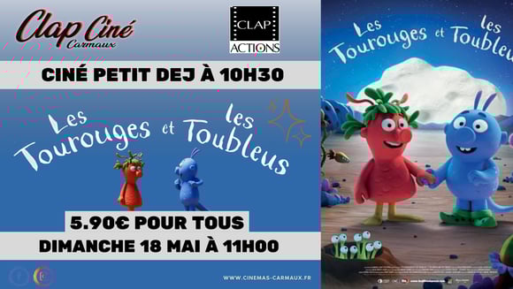 Ciné petit déj "LES TOUROUGES ET LES TOUBLEUS"