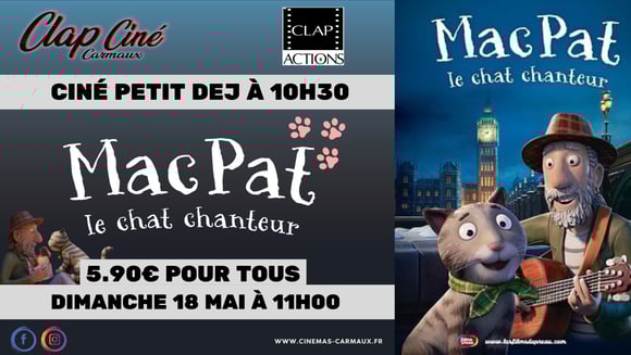 Ciné petit déj "MAC PAT LE CHAT CHANTEUR"