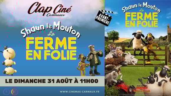 📣AVANT-PREMIÈRE "SHAUN LE MOUTON : LA FERME EN FOLIE" 📣