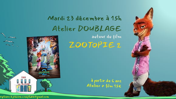 Atelier cinéma pour les enfants à partir de 6 ans