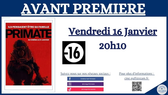 AVANT-PREMIERE: PRIMATE 