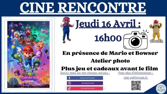 CINE RENCONTRE Mascotte Mario 