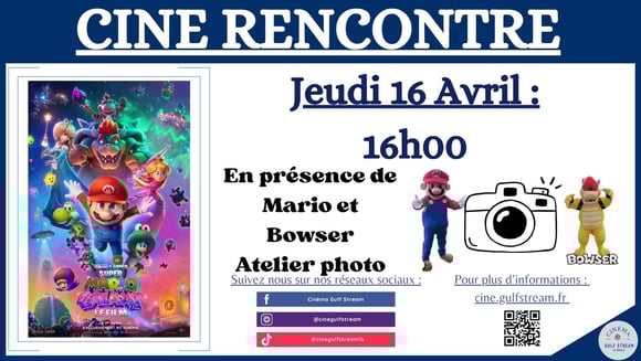 CINE RENCONTRE Mascotte Mario 