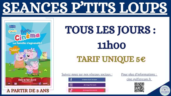 SEANCES P’TITS LOUPS