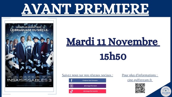 AVANT PREMIERE : INSAISISSABLES 3