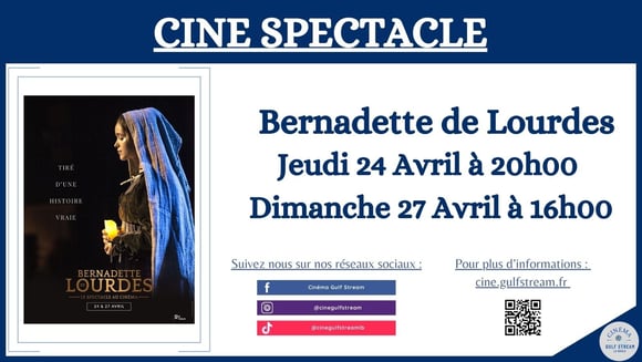 BERNADETTE DE LOURDES : LE SPECTACLE MUSICAL AU CINEMA