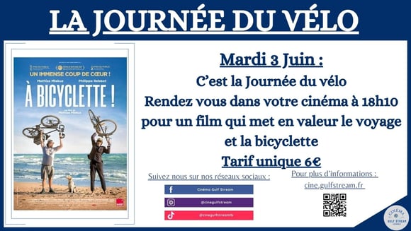 Mardi 3 Juin : C’est la Journée du vélo