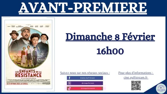 AVANT-PREMIERE : LES ENFANTS DE LA RESISTANCE