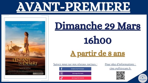 AVANT-PREMIERE : L'ENFANT DU DESERT