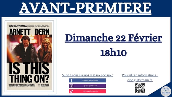 AVANT-PREMIERE : IS THIS THING ON