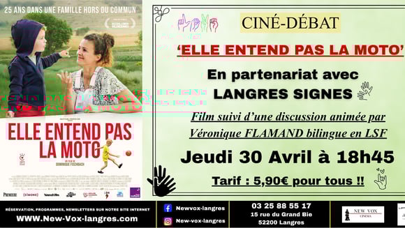 Ciné-débat : "Elle entend pas la moto"