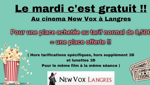 Le Mardi c'est gratuit !