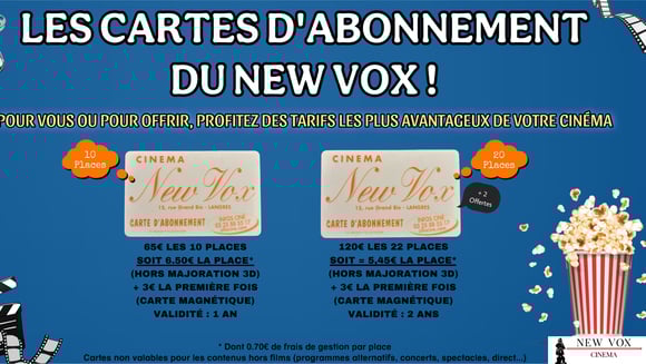 Nos cartes d'abonnement