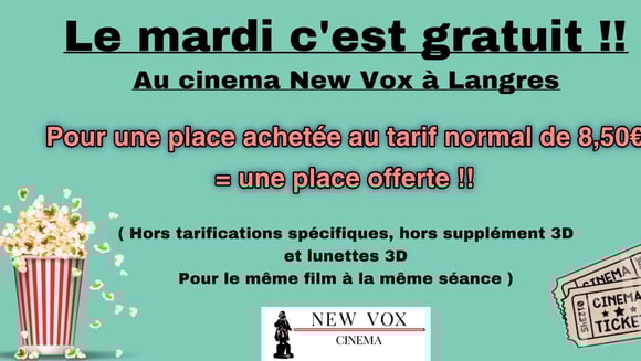 Le Mardi c'est gratuit !