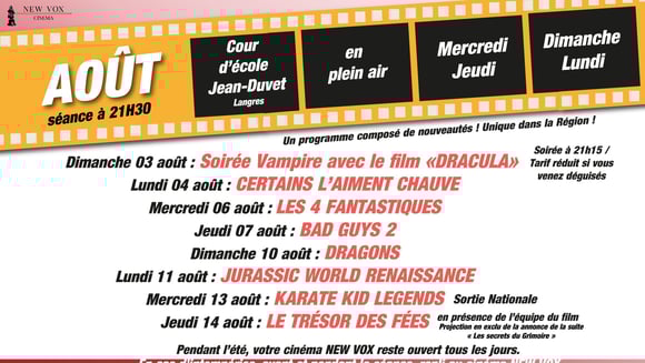 Ciné Plein Air ( Cour école Jean Duvet )