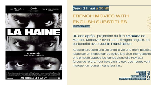 La Haine de Mathieu Kassovitz. 