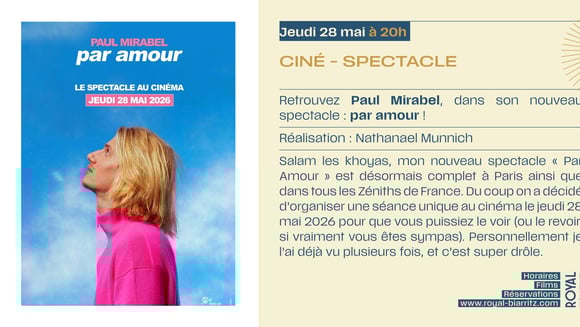 Paul Mirabel - Par Amour : le spectacle au cinéma
