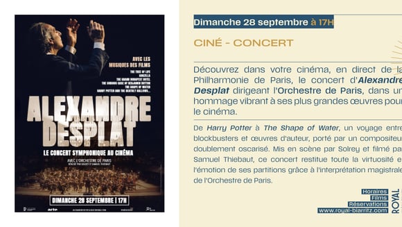 Alexandre Desplat en direct de la Philharmonie de Paris.