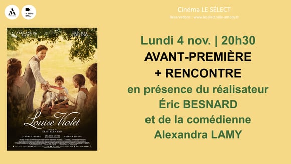 Avant-première + rencontre LOUISE VIOLET