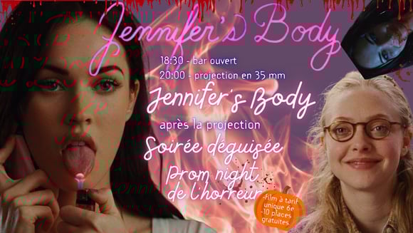 Ven 31 octobre > Ciné-bar d'Halloween : JENNIFER'S BODY + contest de déguisement