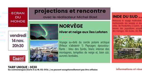ÉCRAN DU MONDE : NORVÈGE ET INDE DU SUD