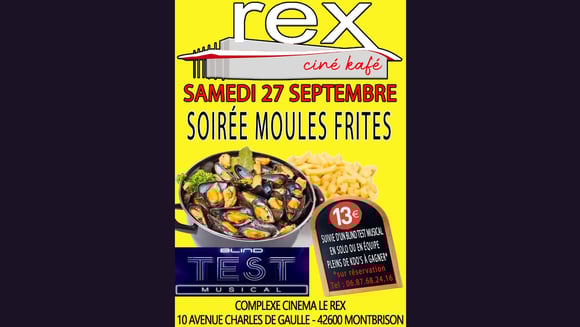 Soirée Moules Frites au ciné-kafé le samedi 27 septembre 2025 