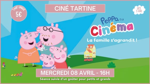 Ciné tartine : "Peppa Pig : La Famille s’agrandit !"