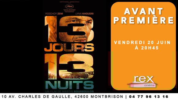 Avant-première : " 13 jours 13 nuits" le vendredi 20 juin 2025 à 20 h 45