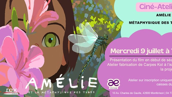 Ciné-atelier : "Amélie et la métaphysique des tubes", le mercredi 9 juillet 2025 à 16 h