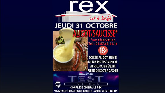 Soirée Aligot saucice au ciné kafé le jeudi 31 octobre 2024 à partir de 19h 