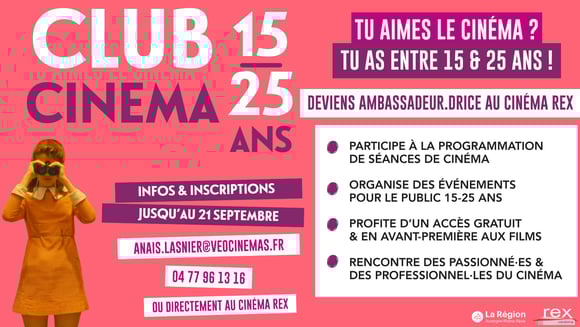 CLUB CINEMA 15/25ANS
