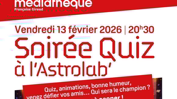 Soirée quizz en partenariat avec la médiathèque !