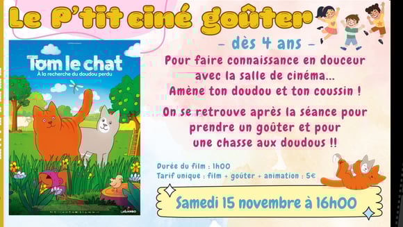 LE P'TIT CINE GOUTER : TOM LE CHAT
