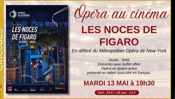 OPERA AU CINEMA : LES NOCES DE FIGARO
