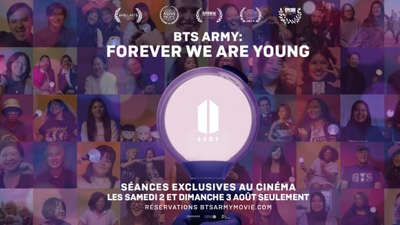 BTS ARMY : FOREVER WE ARE YOUNG | Samedi 2 août & Dimanche 3 août