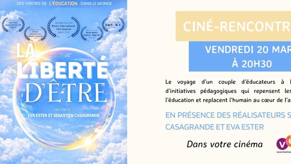 Ciné-rencontre La liberté d'être avec Sébastien Casagrande et Eva Ester