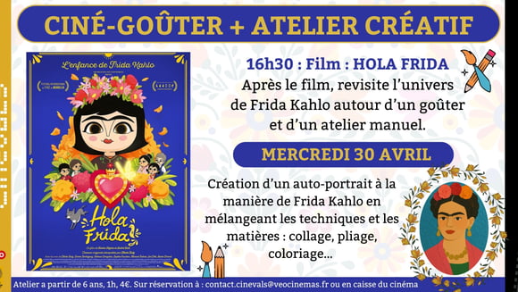 CINE-GOÛTER + ATELIER CREATIF : HOLA FRIDA