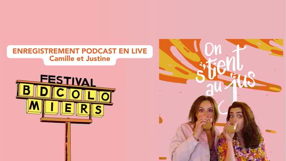 Festival BD Colomiers | Enregistrement d'un podcast en live avec Laurie Agusti, par Camille et Justine