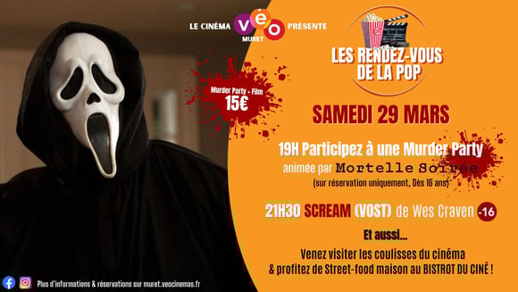 SCREAM | SAMEDI 29/03 À PARTIR DE 19H