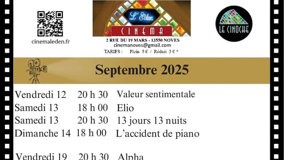 * Réouverture de votre cinéma *