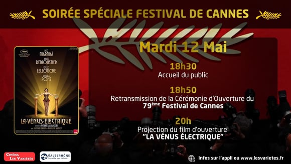 SOIRÉE SPÉCIALE FESTIVAL DE CANNES