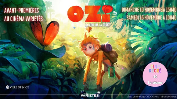 Ciné Récré : Ozi, la voix de la forêt en avant-premières !