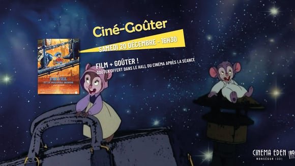 CINE GOÛTER ! Fievel et le nouveau monde
