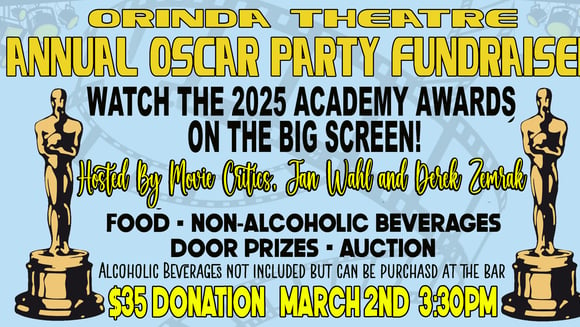 Oscar Party Fundraiser with Jan Wahl and Derek Zemrak