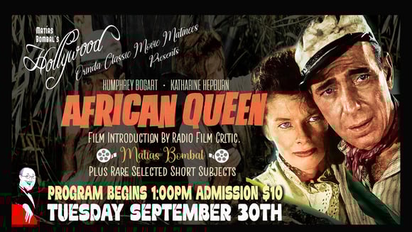 Orinda Theatre's Classic Movie Matinee, hosted by Film Critic, Matías Bombal (last Tuesday of each month)