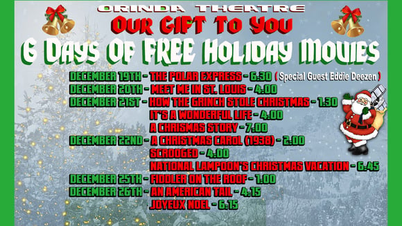 Our GIFT to You - 6 Days of FREE Holiday Movies!